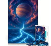 Puzzle de 1000 pièces pour Adolescents Rivière céleste vers Une planète lointaine,Jeu d'art sans Couture pour la Concentration mentale,Temps de détente et de Loisirs,Cadeau de Noël (38x52cm)