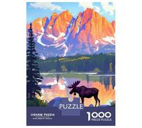 Puzzle De 1000 Pièces pour Adolescents Rocky Mountain Puzzle pour Adultes, Jouet, Décoration Murale, pour S'amuser en Famille, Jeu Stimulant, Cadeaux 52x38cm/1000pcs