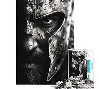 Puzzle de 1000 pièces pour Adolescents Roi Léonidas Guerre de Sparte Défi éducatif Apprentissage Décoration intérieure Jouet pour Les 14 Ans et Plus (38x52cm)