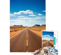 Puzzle de 1000 pièces pour Adolescents Route Solitaire dans l'Outback activités Amusantes à la Maison décoration Jeux relaxants pour Les 14 Ans et Plus (50x75cm)