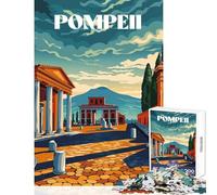 Puzzle de 1000 pièces pour Adolescents Ruines de Pompéi Jeu éducatif Cadeau de Père Noël Secret Jeu de Manipulation Renforce l'amour Entre Couples Dimensions 38x52cm