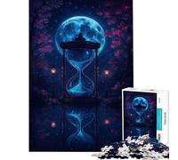 Puzzle de 1000 pièces pour Adolescents Sablier sous Un Ciel Clair de Lune Jeu Stimulant et Casse-tête Difficile idéal comme Cadeau ou Jouet (38x26cm)