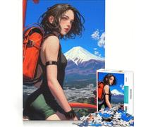 Puzzle de 1000 pièces pour Adolescents Sac à Dos Wanderlust Jeu éducatif pour Fille Niveau de difficulté élevé Cadeau d'anniversaire ou de Voyage 38x26cm