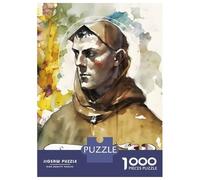 Puzzle De 1000 Pièces pour Adolescents Saint Anthony of Padua Puzzles pour Adultes, Jeu Familial Difficile, Défi Idéal comme Cadeau 38x26cm/1000pcs