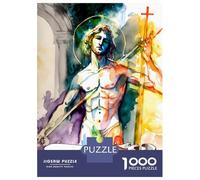 Puzzle De 1000 Pièces pour Adolescents Saint Sebastian Catholic Puzzle, Jouet, Décoration Murale, Défi Difficile, Cadeau pour Les Amis Et La Famille 52x38cm/1000pcs