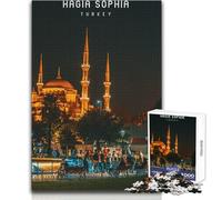 Puzzle de 1000 pièces pour Adolescents - Sainte-Sophie - Jeu de réflexion Familial - Analyse et logique - Anti-Stress - Dimensions 38x52cm