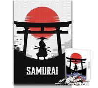Puzzle de 1000 pièces pour Adolescents « Samouraï de la Lune Rouge » : Un Jeu Unique et Stimulant, à la Fois Amusant et Original Dimensions : 50x75cm