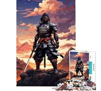 Puzzle de 1000 pièces pour Adolescents Samouraï épique Yasuke Puzzle de 1000 pièces à Monter soi-même Jeu Amusant et Stimulant pour Toute la Famille (50x75cm)