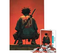 Puzzle de 1000 pièces pour Adolescents Samouraï Urbain avec épée Jeu Stimulant et Casse-tête Difficile (38x26cm)