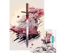 Puzzle de 1000 pièces pour Adolescents Samouraïs Antiques Défi éducatif Améliore la mémoire Jeu Amusant à partir de 14 Ans Dimensions 50x75cm