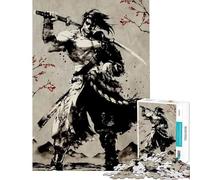 Puzzle de 1000 pièces pour Adolescents Samurai V Activités Amusantes à la Maison améliore la mémoire Jeux en Famille Convient aux 14 Ans et Plus (38x26cm)