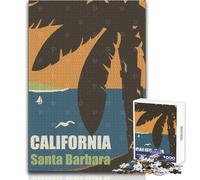 Puzzle de 1000 pièces pour Adolescents, Santa Barbara, Casse-tête, Jeu Familial Stimulant, Jouet éducatif, Dimensions 38x26cm