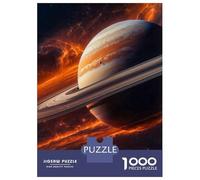 Puzzle De 1000 Pièces pour Adolescents Saturn in Space Puzzle, Jouet, Décoration Murale, Défi Difficile, Cadeau pour Les Amis Et La Famille 38x26cm/1000pcs