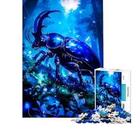 Puzzle de 1000 pièces pour Adolescents : Scarabée dans Une forêt Mystique Difficile et Stimulant pour Toute la Famille Jeu Amusant à partir de 14 Ans : 38x52cm