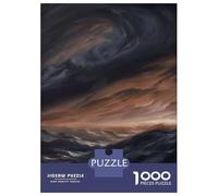 Puzzle De 1000 Pièces pour Adolescents Sea and Dark Clouds Puzzle Adulte Jeu Familial Analyse Et Logique Cadeaux d'anniversaire Et Cadeaux Uniques 52x38cm/1000pcs