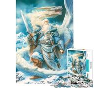 Puzzle de 1000 pièces pour Adolescents Seigneur Dragon d'hiver Difficile et Stimulant Cadeau d'anniversaire Jeu éducatif pour Les 14 Ans et Plus (38x52cm)