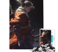 Puzzle de 1000 pièces pour Adolescents Sekiro Shadow Die Twice défi cérébral et intellectuel Jouet addictif Jeu éducatif améliore la mémoire Cadeau d'anniversaire (Taille 38x26cm)