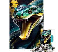 Puzzle de 1000 pièces pour Adolescents Serpent venimeux et Toxique Jeu Stimulant et éducatif pour améliorer la mémoire pour Un échange de Cadeaux (38x52cm)