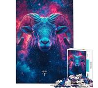 Puzzle de 1000 pièces pour Adolescents Signe Astrologique du Bélier Jeu Amusant décoration Parfaite pour Toute la Famille (Taille 50x75cm)