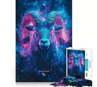 Puzzle de 1000 pièces pour Adolescents,Signe du Zodiaque Capricorne,décoration soignée,Jeu d'exercice Mental,Jeu de détente,Cadeau Amusant de Noël (38x52cm)