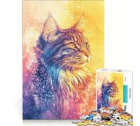 Puzzle de 1000 pièces pour Adolescents Signification spirituelle des Chats décoration Murale Difficile et Stimulant pour Les Amateurs de Jeux 50x75cm