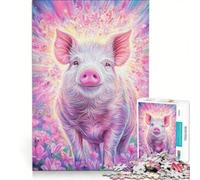 Puzzle de 1000 pièces pour Adolescents Signification spirituelle des cochons Jeu éducatif Anti-Stress Amusant pour Les Gamers 50x75cm