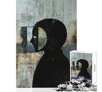 Puzzle de 1000 pièces pour Adolescents Silhouette avec fenêtre Jeu éducatif Cadeau de Noël Secret Jeu Manuel pour renforcer Les Liens Entre Couples Dimensions 50x75cm