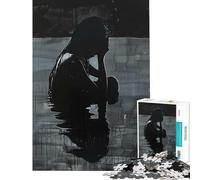 Puzzle de 1000 pièces pour Adolescents Silhouette du Chagrin Jeu éducatif pour améliorer la mémoire Cadeau d'anniversaire (Dimensions 38x26cm)