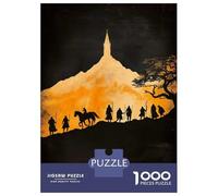 Puzzle De 1000 Pièces pour Adolescents Silhouette of Fellowship Journey to Tower Puzzle Adulte Casse-tête Jeu D'analyse Et De Logique Cadeau d'anniversaire, Cadeaux, 38x26cm/1000pcs