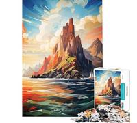 Puzzle de 1000 pièces pour Adolescents Skellig Michaels Jeu de Peinture addictif pour cultiver la Patience Casse-tête Décoration Parfaite Cadeau Amusant (Dimensions 50x75cm)