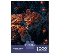 Puzzle De 1000 Pièces pour Adolescents Sleeping Leopard in Jungle Puzzle Adulte Anti-Stress, Décoration Murale, Difficile Et Stimulant 52x38cm/1000pcs