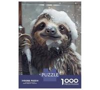 Puzzle De 1000 Pièces pour Adolescents Sloth in A Bubble Bath Puzzles pour Adultes - Jeu De Réflexion Difficile Et Stimulant À Compléter 70x50cm/1000pcs