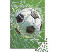 Puzzle De 1000 Pièces pour Adolescents Soccer Ball Goal Net-3 Puzzle pour Adolescents Activités Familiales Interaction Parent-Enfant Cadeaux pour Amis Et Famille 38x26cm/1000pcs