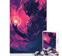 Puzzle de 1000 pièces pour Adolescents Sorcier Sombre et orbe de Pouvoir Jeu éducatif et Jeu Relaxant pour stimuler Le Cerveau Dimensions 38x52cm