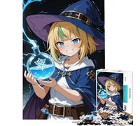 Puzzle de 1000 pièces pour Adolescents Sorcière Anime avec Potion Difficile et Stimulant Une œuvre d'art Jeux Amusants Convient aux Personnes de 14 Ans et Plus (38x26cm)