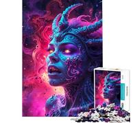 Puzzle de 1000 pièces pour Adolescents Sorcière de l'enfer Activités Amusantes à la Maison décoration Artistique Jeux familiaux Convient aux Personnes de 14 Ans et Plus (38x26cm)