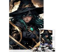 Puzzle de 1000 pièces pour Adolescents Sorcière Sombre et épées Jeu éducatif Casse-tête Collection d'artistes Beaux-Arts Format 50x75cm