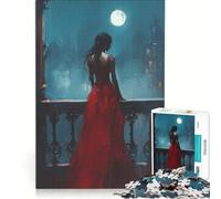Puzzle de 1000 pièces pour Adolescents Souvenirs au Clair de Lune Jouet à Monter soi-même améliore la mémoire Collection d'artistes Beaux-Arts 38x26cm