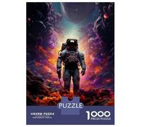 Puzzle De 1000 Pièces pour Adolescents Space Exploration Art Print Puzzle pour Adultes Jeu Manuel Défi Difficile Est Idéal comme Cadeau 38x26cm/1000pcs