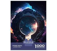 Puzzle De 1000 Pièces pour Adolescents Space Portal Magic Puzzle, Jouet, Décoration Murale, Défi Difficile, Cadeau pour Les Amis Et La Famille 38x26cm/1000pcs