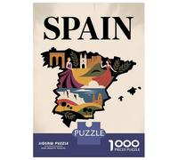 Puzzle De 1000 Pièces pour Adolescents Spain Pasión Y Vida Travel Puzzle pour Adolescents Analyse Et Logique Difficile Et Stimulant, Idéal comme Cadeau 52x38cm/1000pcs