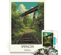 Puzzle de 1000 pièces pour Adolescents, Spencer, Indiana, Jouet à Monter soi-même, activité intellectuelle relaxante, idéal pour décorer Un Bureau 50x75cm