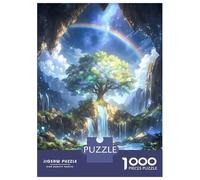 Puzzle De 1000 Pièces pour Adolescents Spiritual Rainbow Tree Puzzles pour Adultes Jeux Relaxants Découpe De Précision Cadeaux De Noël Et d'anniversaire 52x38cm/1000pcs