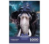 Puzzle De 1000 Pièces pour Adolescents Splatter Elephant Casse-tête pour Adolescents - Jeu Difficile Et Stimulant - Cadeau 70x50cm/1000pcs