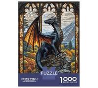 Puzzle De 1000 Pièces pour Adolescents Stained Sky Guardian Puzzle, Jouet, Décoration Murale, Défi Difficile, Cadeau pour Les Amis Et La Famille 70x50cm/1000pcs