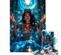 Puzzle de 1000 pièces pour Adolescents Starlight Queen Activités Amusantes à la Maison Décoration Parfaite Jouet Anti-Stress Convient aux 14 Ans et Plus (38x26cm)