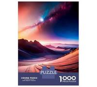 Puzzle de 1000 pièces pour adolescents Starry Mountain Serenade Puzzle pour adultes Jeux de relaxation Coupe de précision Soulagement du stress Cadeaux 70 x 50 cm/1000 pièces