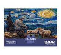 Puzzle De 1000 Pièces pour Adolescents Starry Night with Sheep -1 Puzzles pour Adultes Analyse Et Logique Chaque Pièce Est Unique - Casse-tête Jeux De Société Familiaux 38x26cm/1000pcs