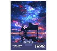 Puzzle De 1000 Pièces pour Adolescents Stars at The Piano Puzzle Adulte Jeu Manuel D'assemblage De Motifs Idéal comme Cadeau 52x38cm/1000pcs
