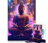 Puzzle de 1000 pièces pour Adolescents,Statue de Bouddha,pièces à emboîtement précis,Jeu de logique Amusant et Silencieux,idéal pour Un Anniversaire ou Une activité Artistique (38x52cm)